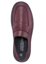 Slipper mit Lederspange BURGUND