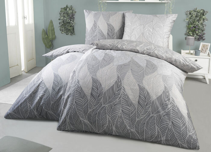 Bettwäsche-Garnitur GRAU