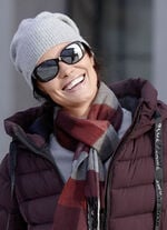 Seeberger, Damen-Walkmütze, mit Ajoumuster  GRAU