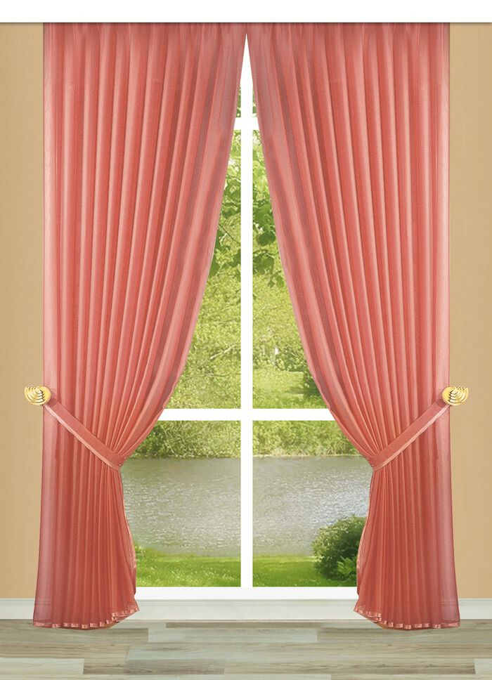 Seitenschal-Garnitur mit Satin-Einfassband und Universalschienenband TERRA