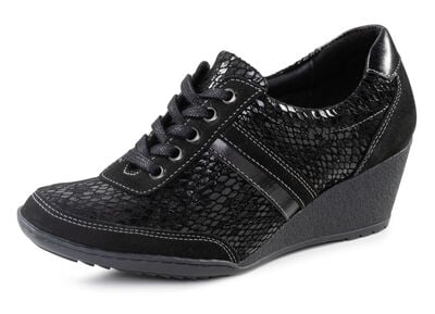 ELENA EDEN Schnürschuh mit Nappaleder-Besätzen 