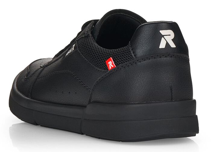 Rieker Schn&uuml;r-Sneaker aus Nappaleder SCHWARZ