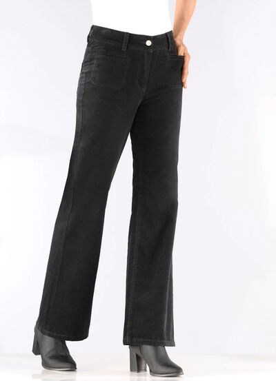 Cordhose mit weitem Beinverlauf 