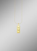 Gravurf&auml;higer Goldbarren-Anh&auml;nger 