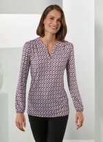 Interessantes Shirt in Allover-Dessin 