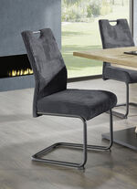 Stühle, 4er-Set, mit Cordbezug ANTHRAZIT