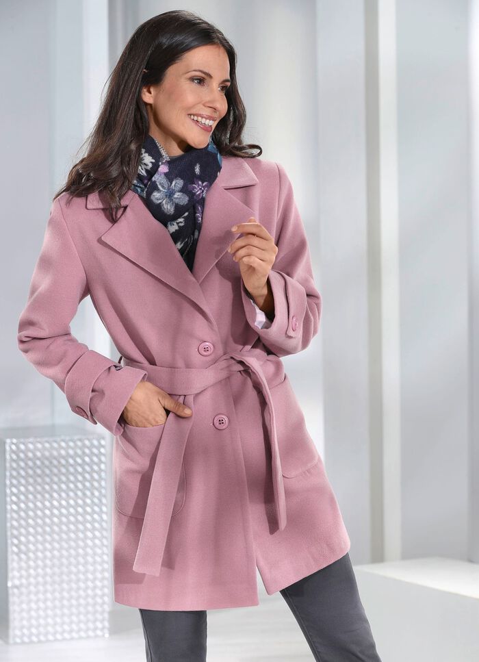 Longjacke mit G&uuml;rtel 