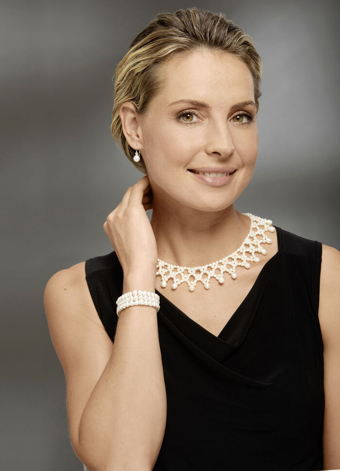 Schmuck-Set mit S&uuml;&szlig;wasser-Zuchtperlen 