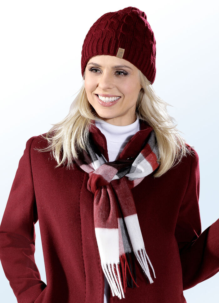 Schal mit gedrehten Fransen 