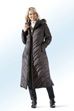 Daunenmantel in 2 Farben mit extravagantem Stepp 