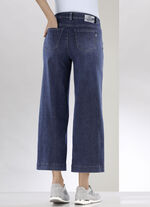 Jeans-Culotte mit luftig-weitem Bein DUNKELBLAU