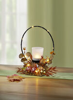 Dekorierter Metall-Teelichthalter 