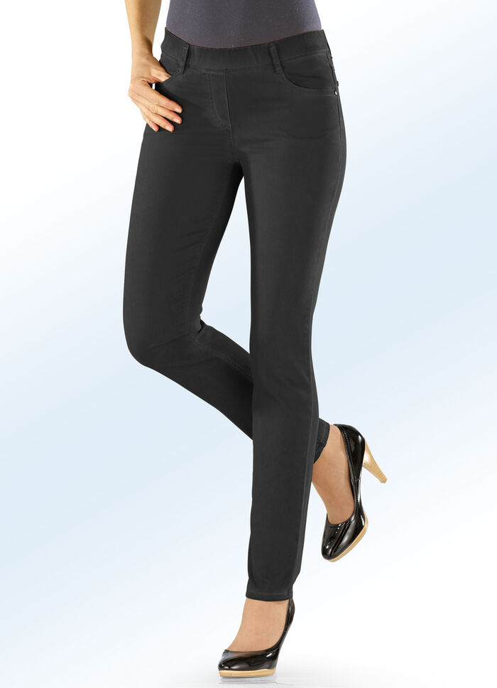 Superbequeme, edle Hose SCHWARZ
