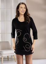 Longshirt mit Rundhalsausschnitt  