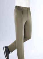 Hose von "Klaus Modelle" mit Gummibund in 3 Farben KHAKI
