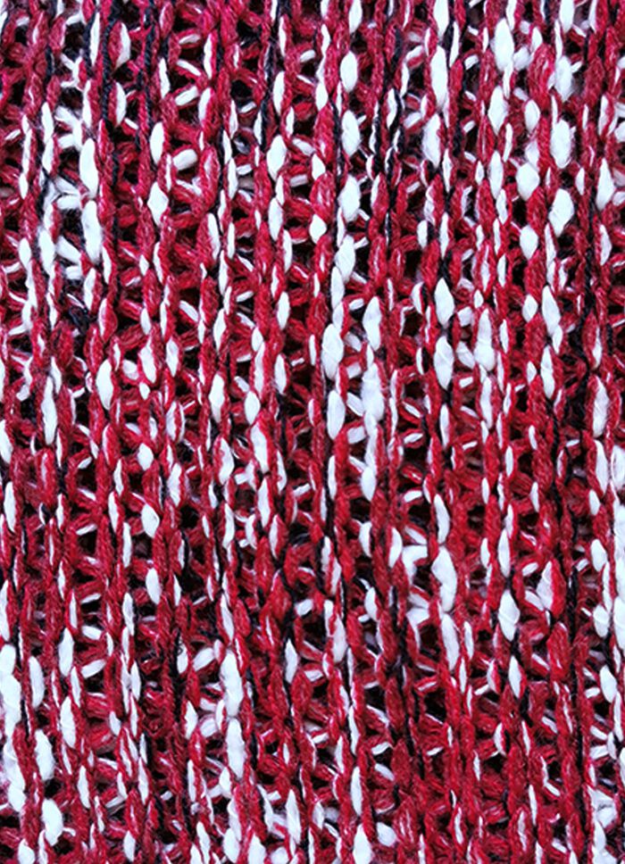 Long-Strickjacke mit Struktur- und Ajourmuster 