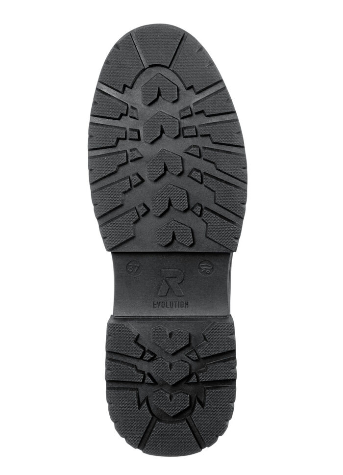 Rieker Stiefelette aus Nappaleder CREMEWEISS-SCHWARZ