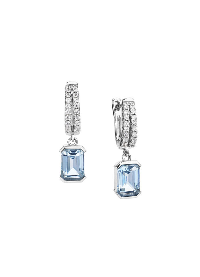 Funkelnde Eleganz für Ihre Ohren: Ohrringe mit Blautopas 