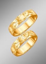 Trauring mit Wellen-Design 