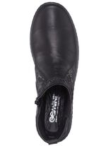 Gemini Stiefelette aus teilweise bedrucktem Rind-Nappaleder SCHWARZ