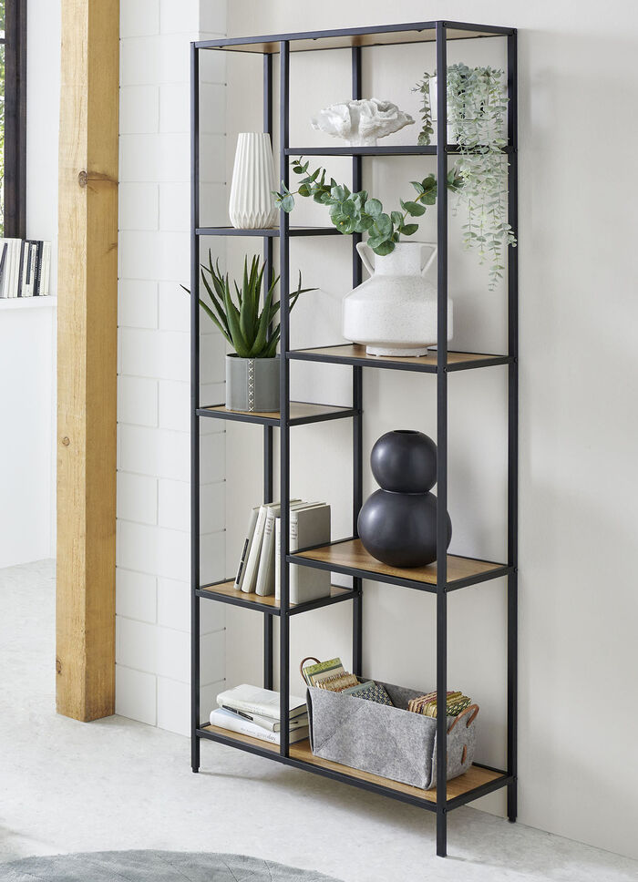 Modernes Regal SCHWARZ-EICHE