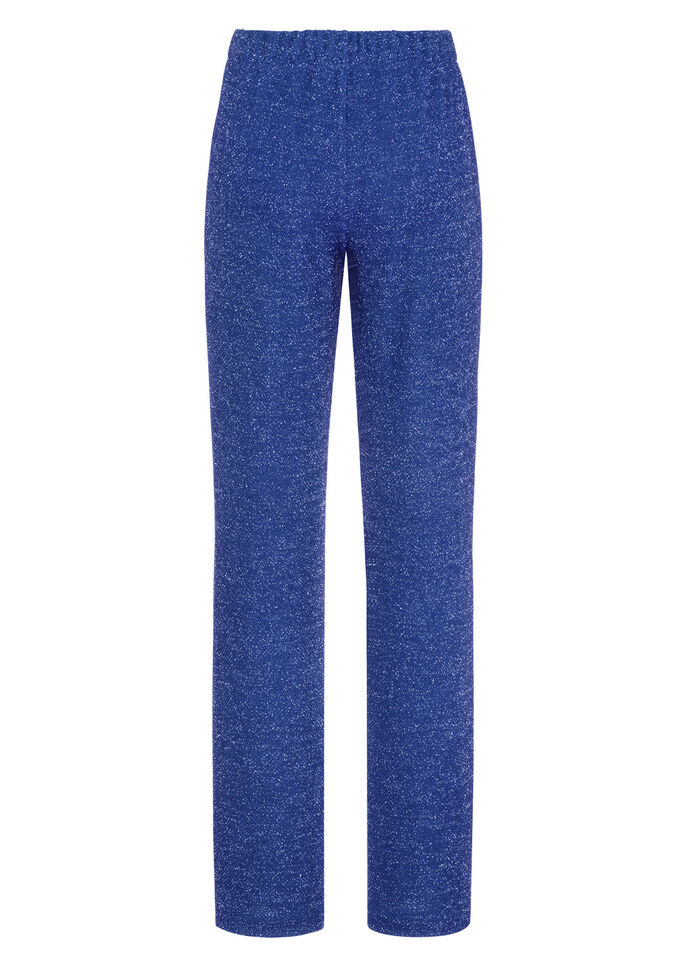 Hose mit edel funkelndem Glanzgarn ROYALBLAU
