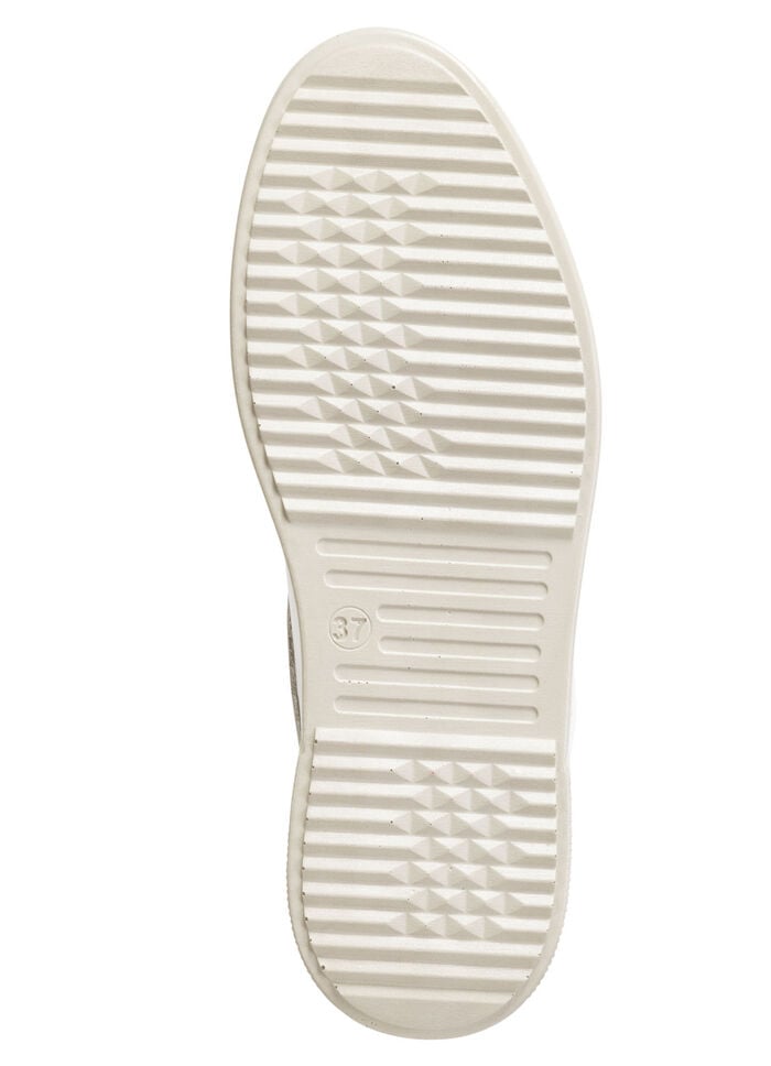 Gemini Sneaker mit dekorativer Steppung WEISS