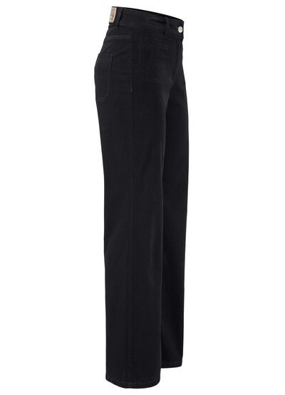 Cordhose mit weitem Beinverlauf 