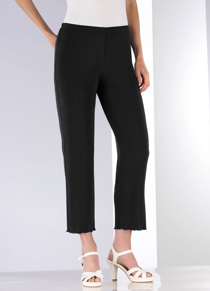 Weich flie&szlig;ende, 7/8-lange Hose 