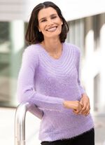 Pullover aus superweichem Effektgarn FLIEDER