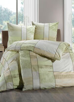 Bettwäsche-Garnitur mit Reißverschluss GRÜN