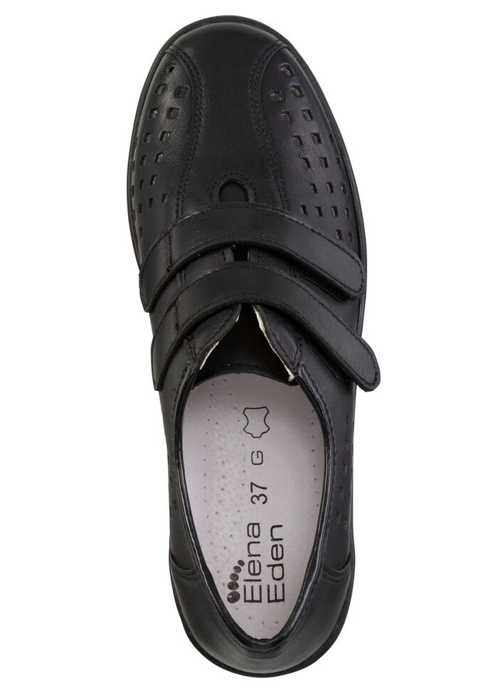 ELENA EDEN Klettschuh mit luftiger Perforation SCHWARZ