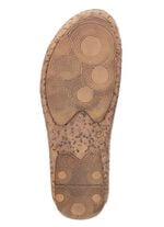 ELENA EDEN, sommerliche Damen-Pantoletten, aus Leder ALTGOLD