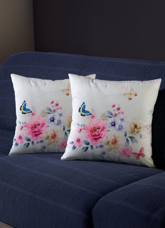 Kissenbezug in Samtoptik, 2er-Set 