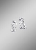 Funkelnde Clipstecker aus Wei&szlig;gold mit 114 Diamanten 