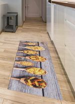 Strapazierf&auml;higer K&uuml;chenl&auml;ufer NATUR-GELB