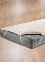 Pflegeleichte und strapazierf&auml;hige Molton-Matratzen-Auflage 