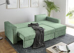 Polsterecke mit Bettfunktion GRÜN