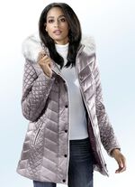 Jacke mit wei&szlig;er Kontrastpaspelierung PLATIN