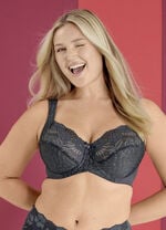 Miss Mary B&uuml;gel-BH mit strukturiertem Vorderteil GRAFIT