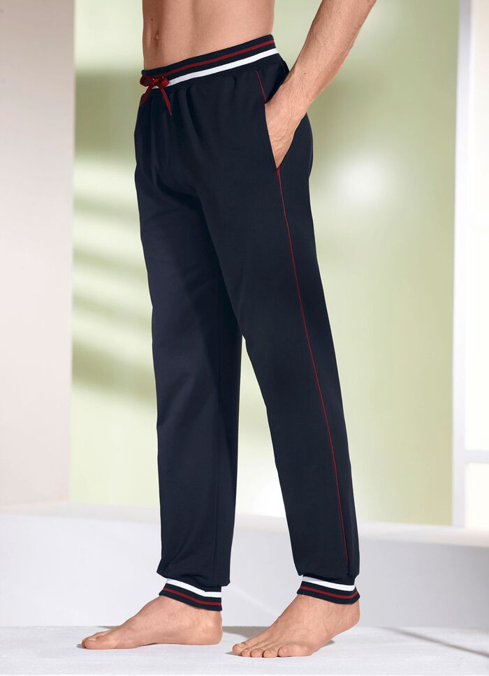 Hose mit Ripp-Bündchen MARINE
