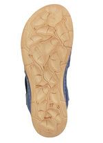 Gemini Sandale aus schattiertem Nappaleder mit Prägung BLAU