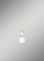 Anh&auml;nger mit S&uuml;&szlig;wasser-Zuchtperle und Brillanten 