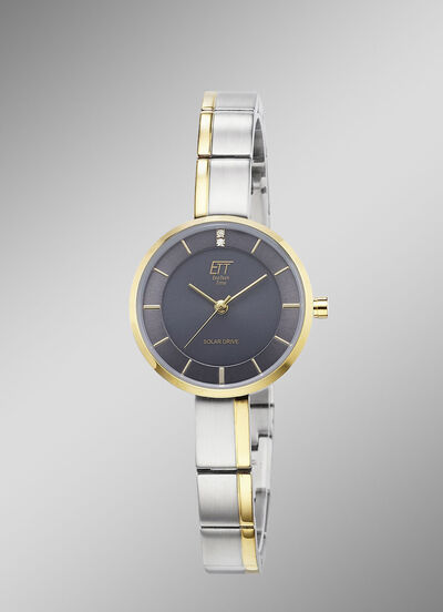 ETT-Solar-Damenuhr mit Quarzuhrwerk 