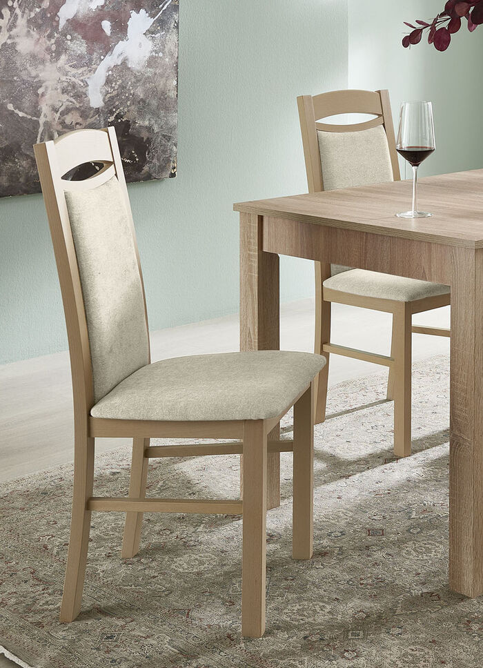 Zeitlose Esszimmermöbel EICHE SONOMA-CREME