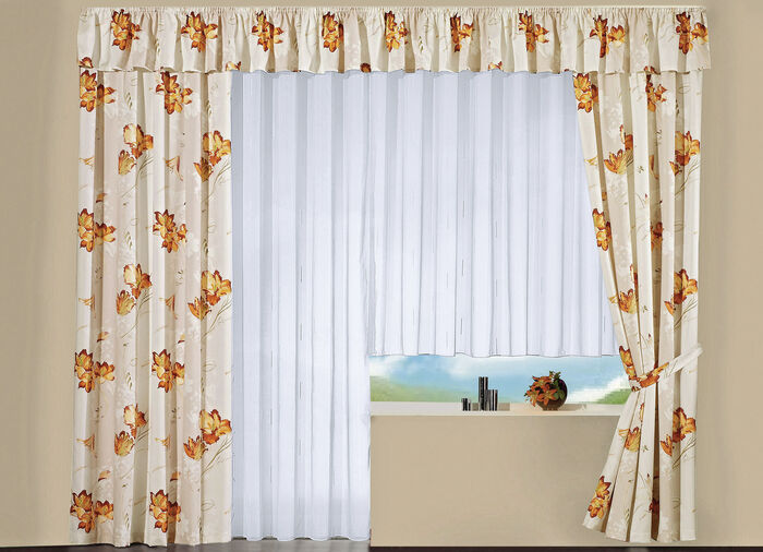 &Uuml;bergardinen-Garnitur mit Universalschienenband TERRA