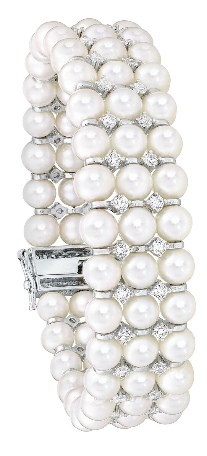 Armband mit Süßwasser-Zuchtperlen 