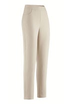 Knöchellange Hose in bequemer Schlupfform BEIGE