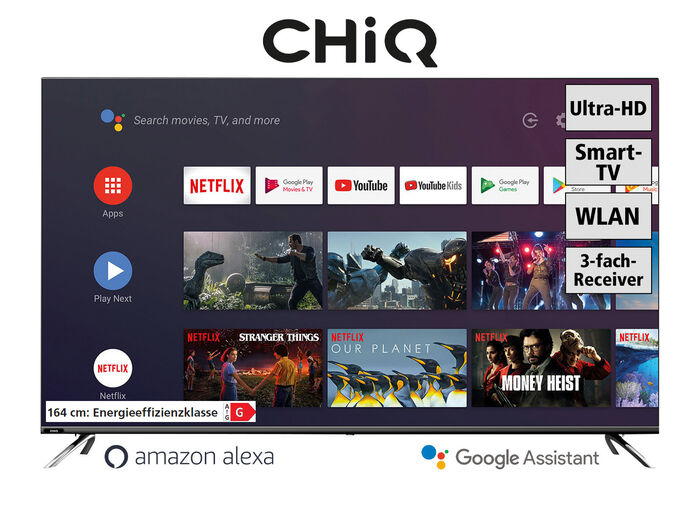 CHIQ 4K-UHD-LED-Fernseher 