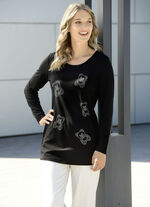 Shirt mit Bärchen-Strasszier 